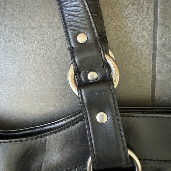 Vintage Club Monaco Leather Top Handle Bag - Picture 6 of 8